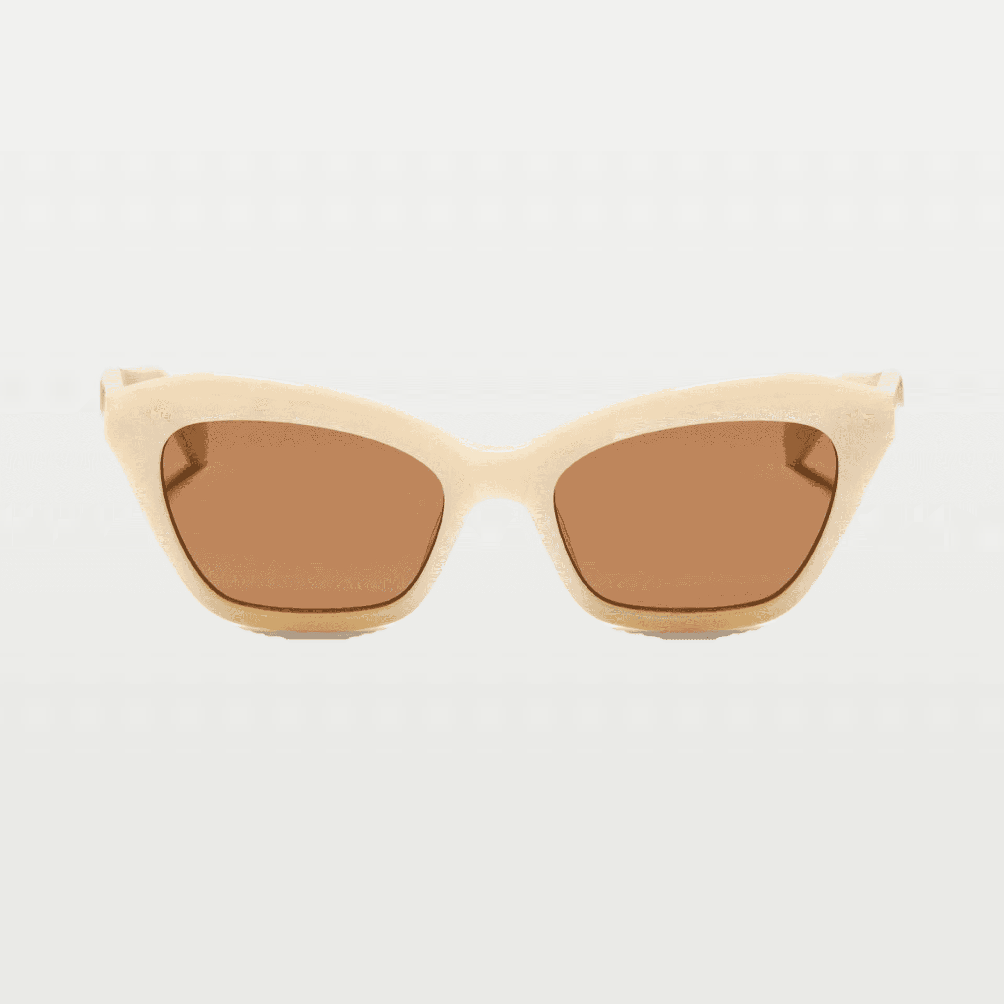 Cat-Eye Acetate Eyewear — IVORY/BROWN image