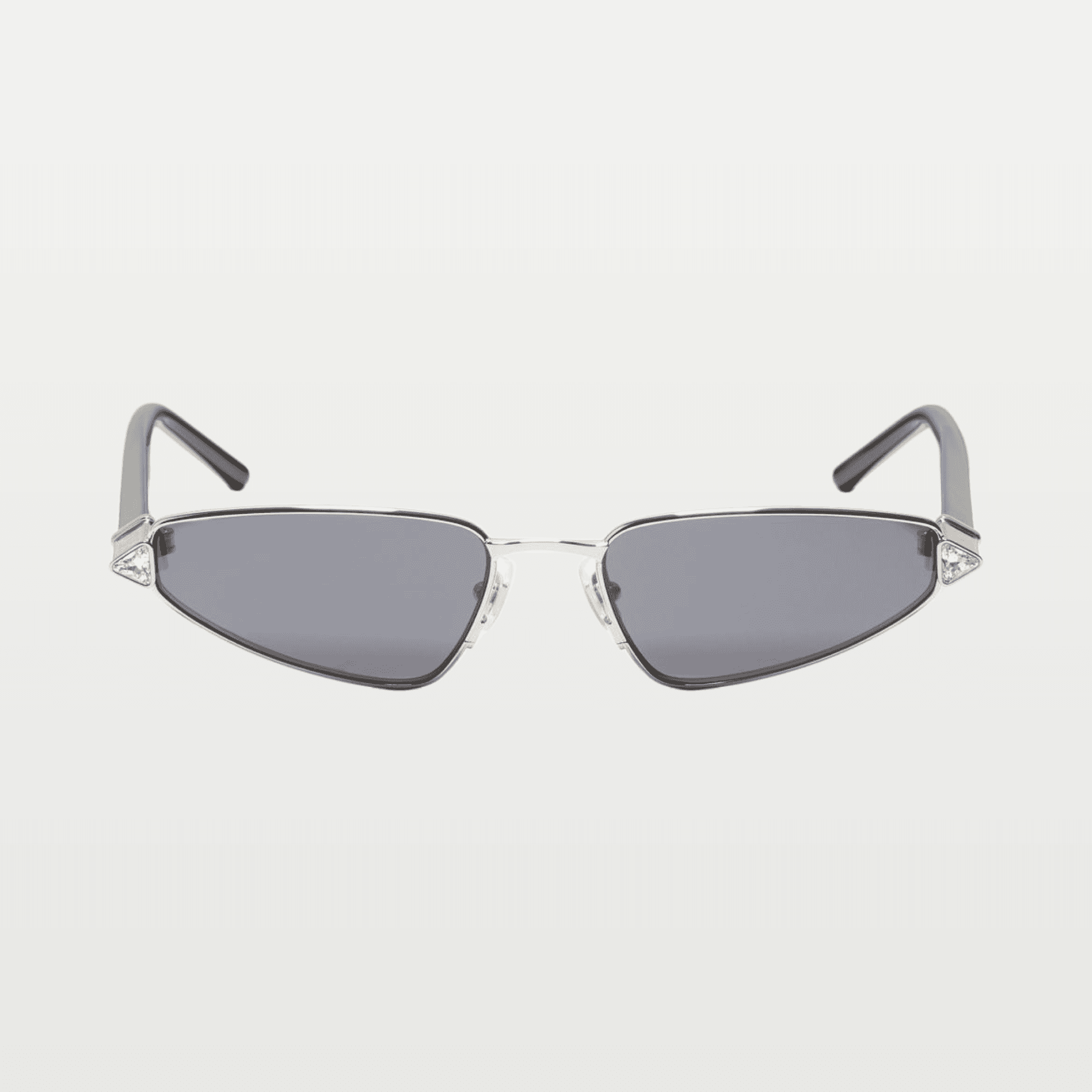Metal Cat-Eye Eyewear — SILVER/BLACK/GREY image