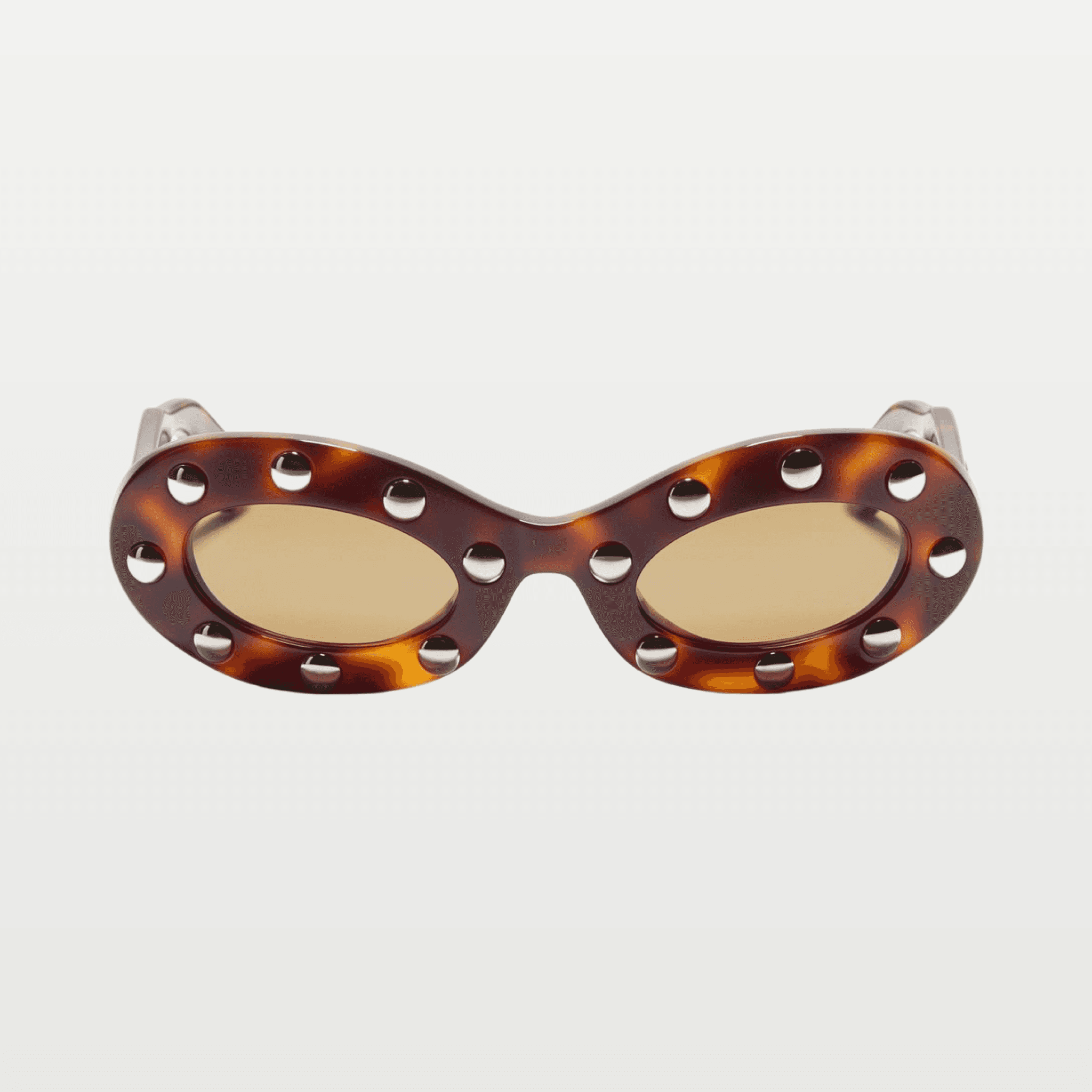 Oval Acetate Glasses — HAVANA/BROWN image