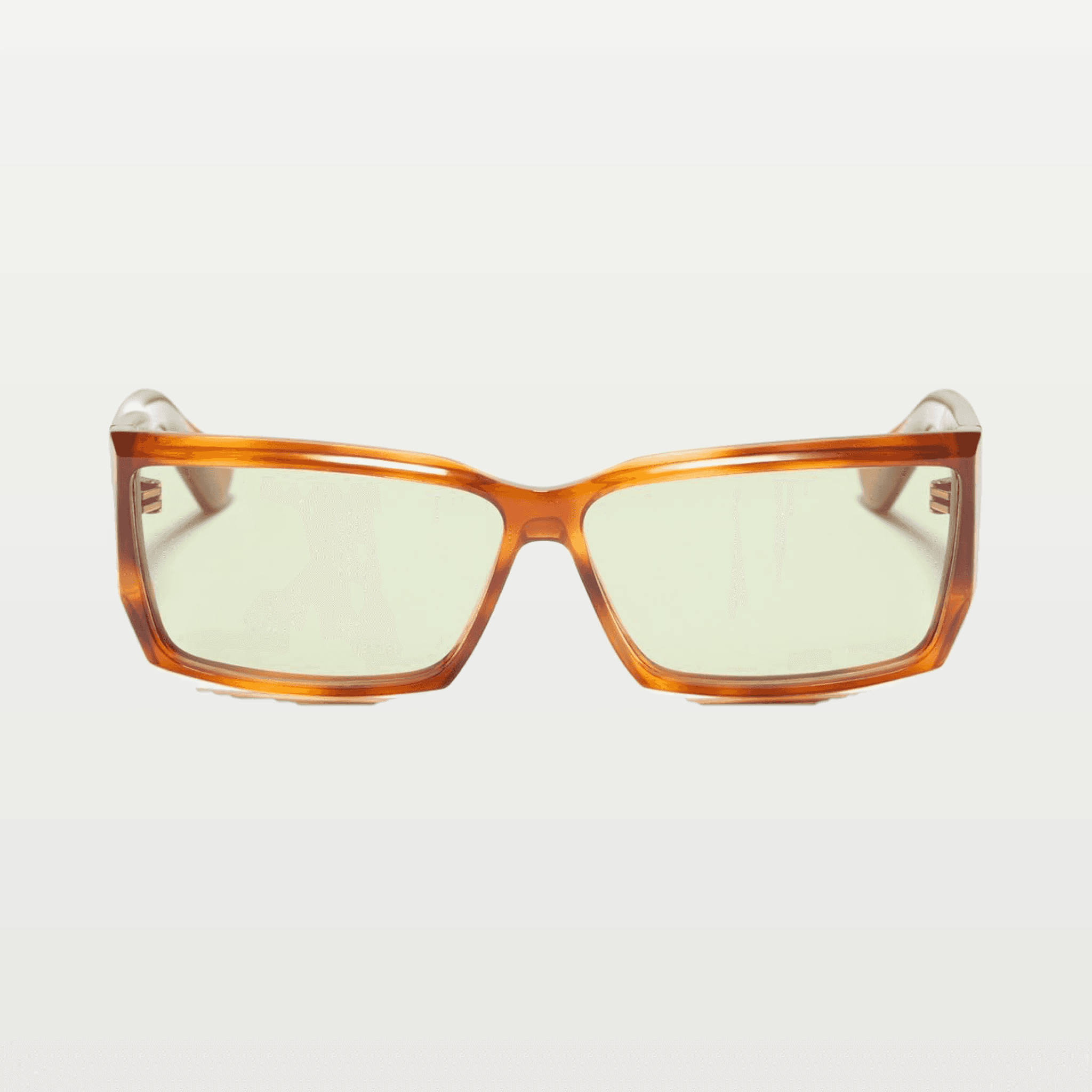 Rectangular Acetate Eyewear — HAVANA/GREEN image
