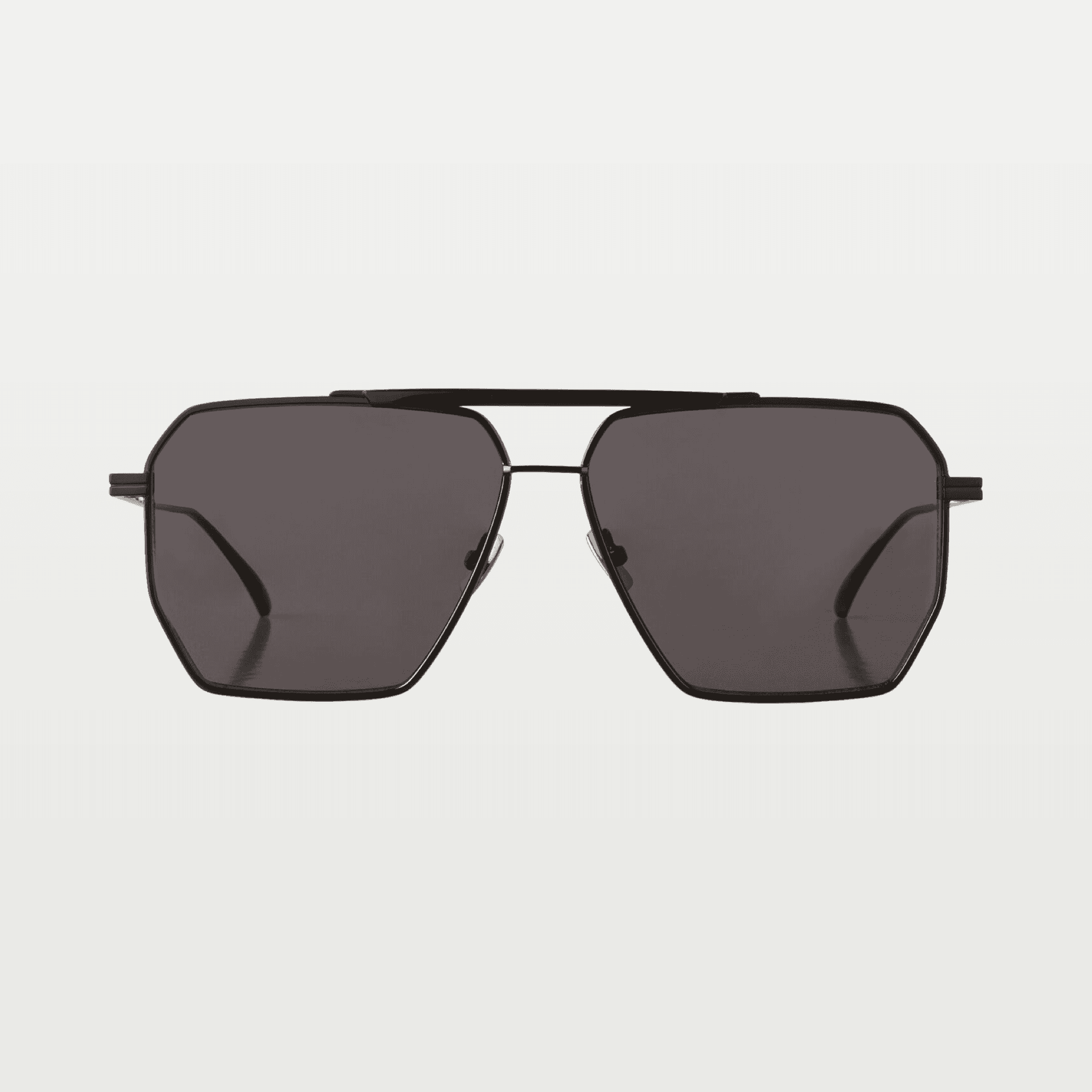 Classic Aviator Sunglasses in Black / Grey image