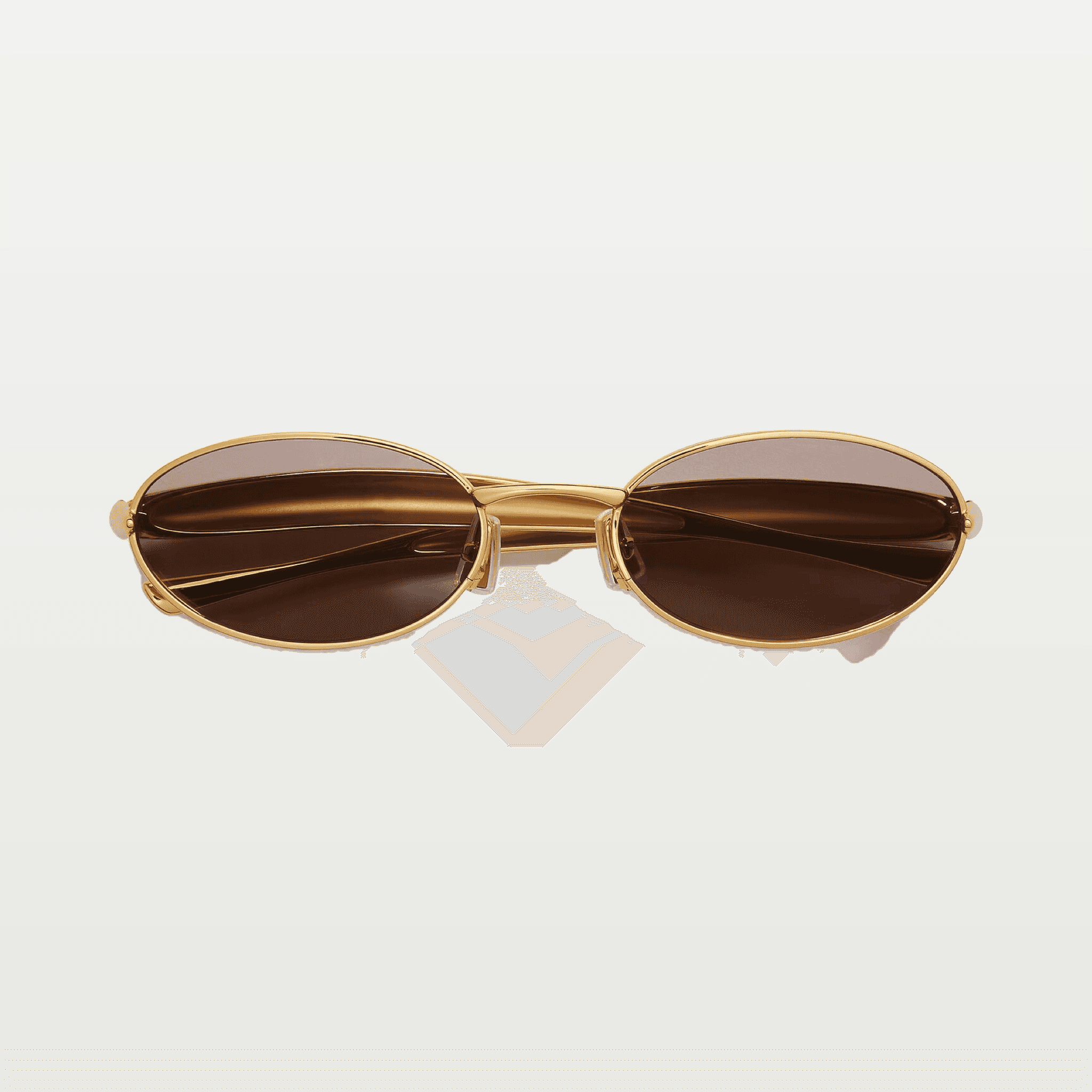 Sardine Oval Sunglasses in Gold/grey image