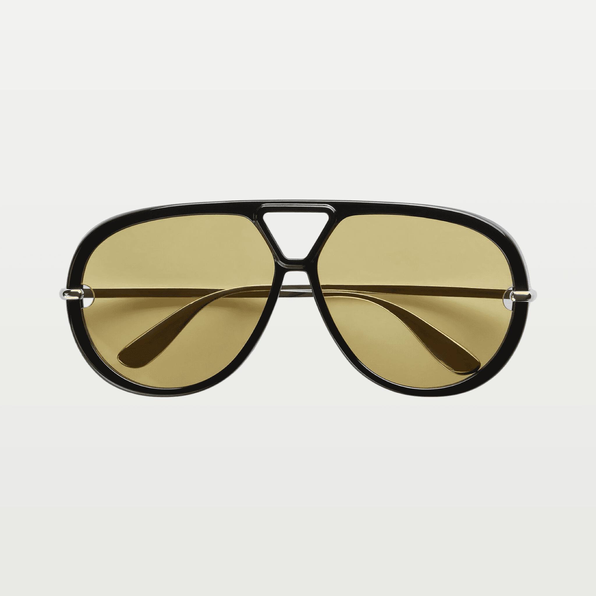 Classic Aviator Sunglasses in Black/yellow image