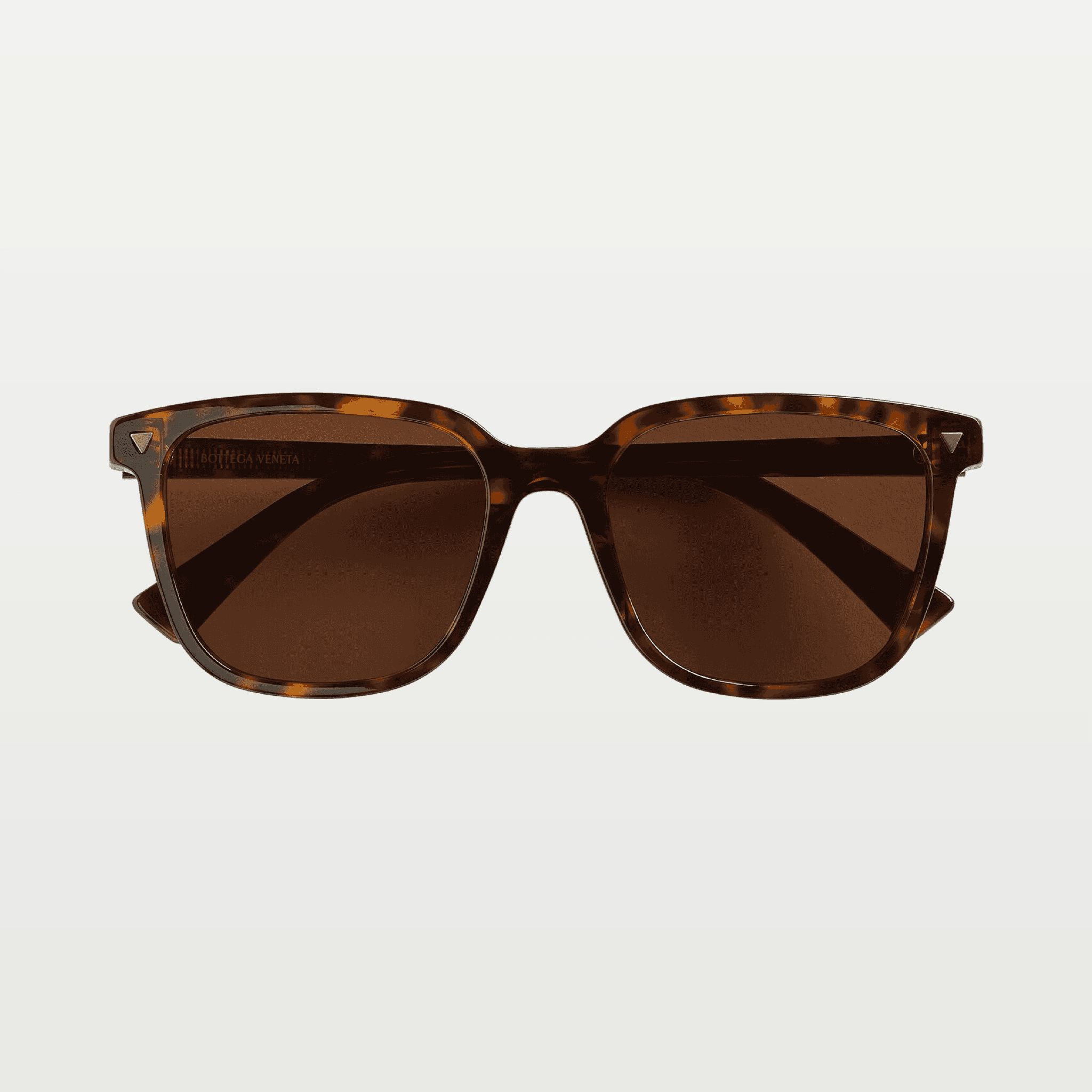 Soft Recycled Acetate Square Sunglasses in Havana / Brown image