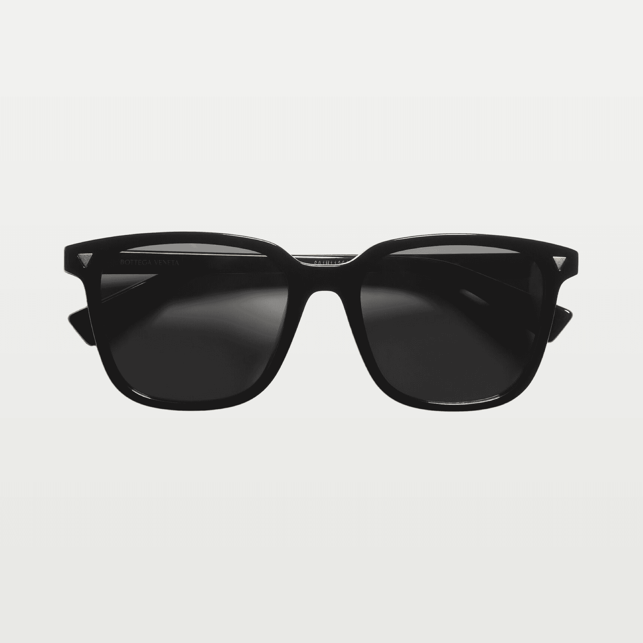 Soft Recycled Acetate Square Sunglasses in Black / Grey image