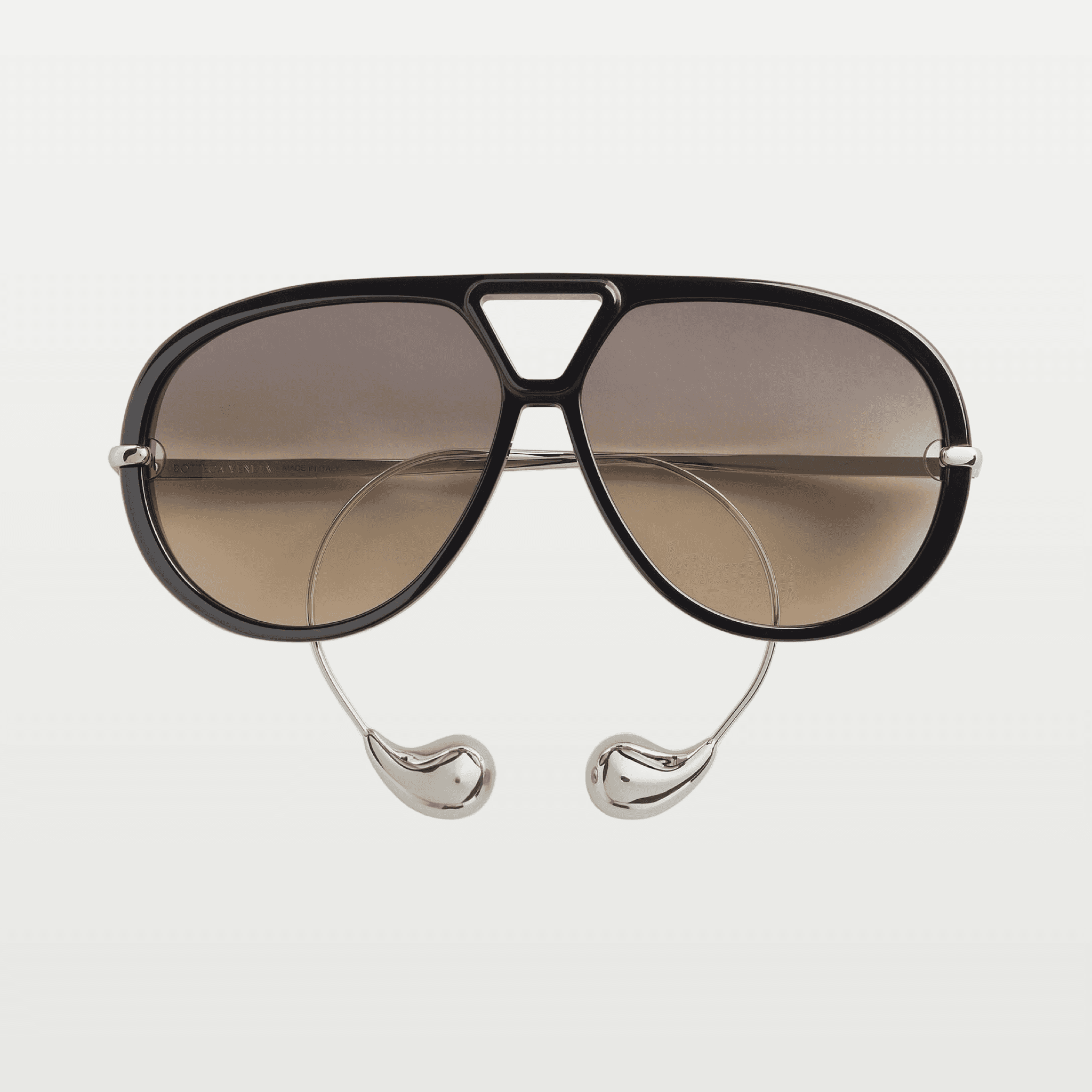 Drop Aviator Sunglasses in Black/brown image