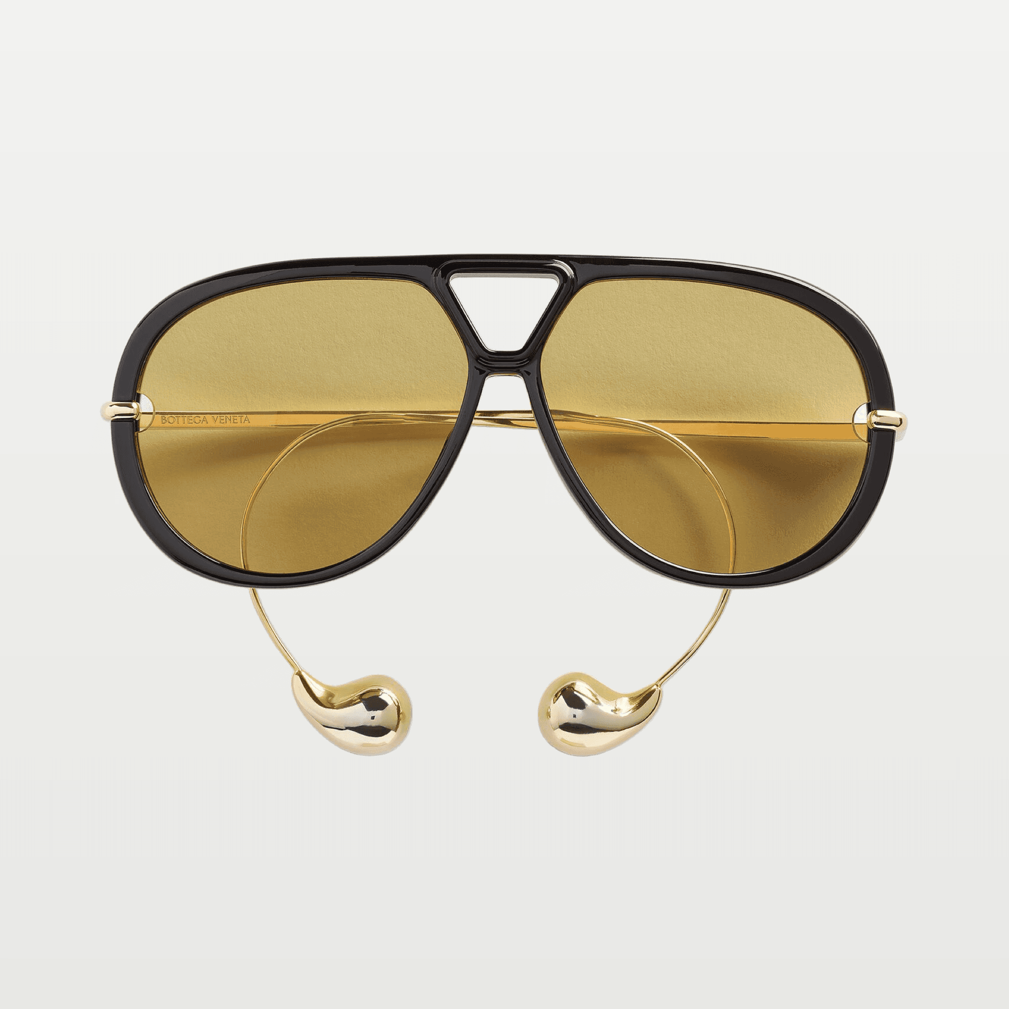 Drop Aviator Sunglasses in Black/yellow image